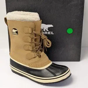 Sorel Shoes Sorel 964 Pac Waterproof Snow Boots Tan Leather